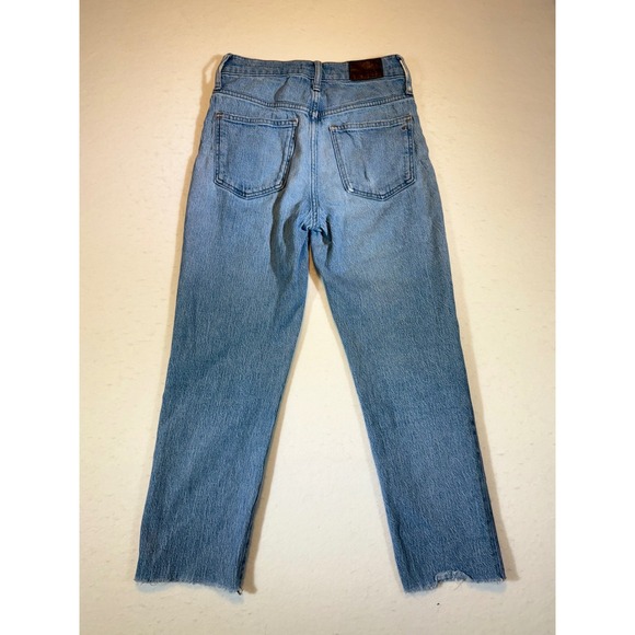 Madewell The Perfect Vintage Jean Women's Size 24P High Rise Raw Hem Blue Denim - Picture 2 of 6